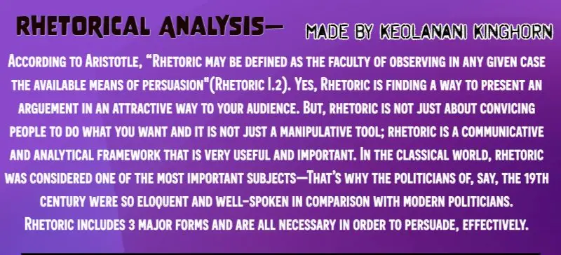 Rhetorical Analysis PDF